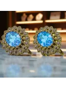 Ring Aquamarine 14K Yellow gold Vintage vec125y